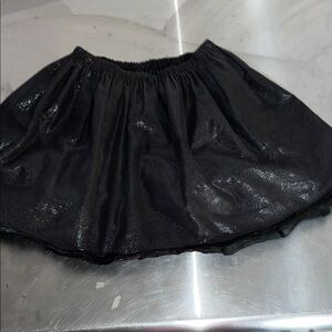 Miu Miu Black Shimmer Circle Skirt